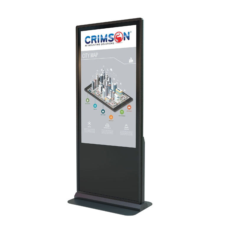 Crimson All-In-One Kiosk KFP255TA, digital kiosk front three-quarter view