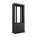 Peerless KIPC2555B-3 Large Indoor Black 55" Back to Back Kiosk