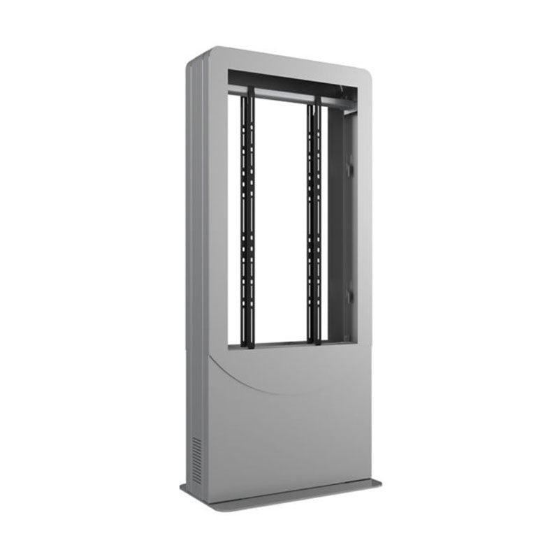 Peerless KIPC2555B-S-3 Large Indoor Silver 55" Back to Back Kiosk