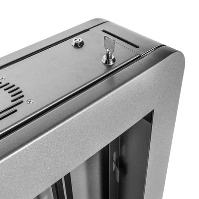 Peerless-AV Indoor Portrait Kiosk KIPC2555-S-WHL, equipment cabinet lock detail