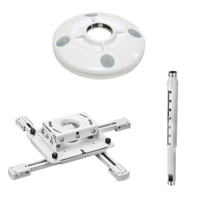Chief RPAUW CMS115W CMS0203W Bundle (White) KITPD0203W