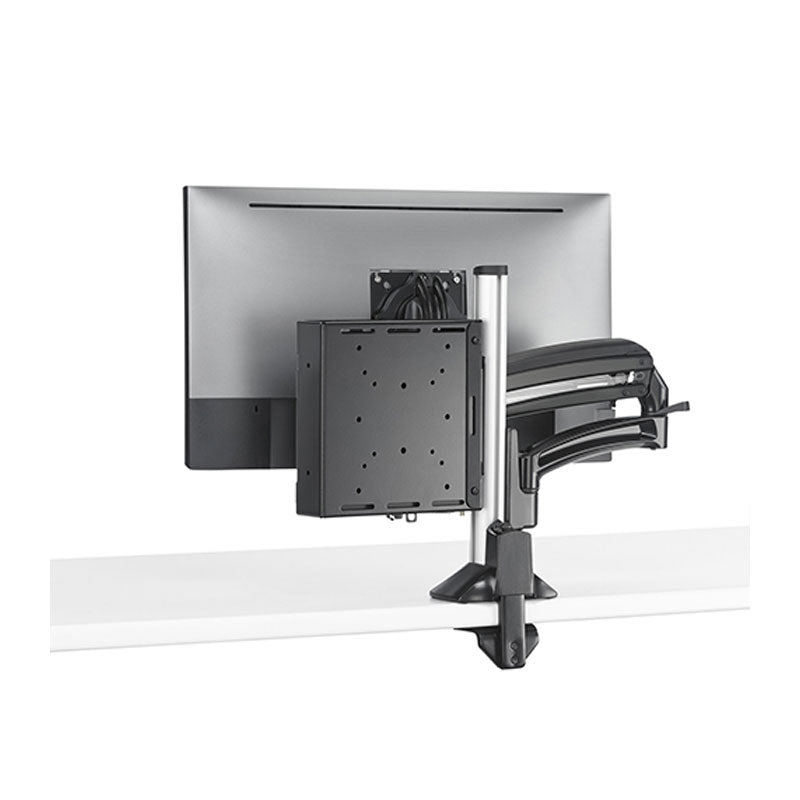 Chief Secure Thin Client PC Mounting Accessory KRA233B, monitor mount with center device plate rear view