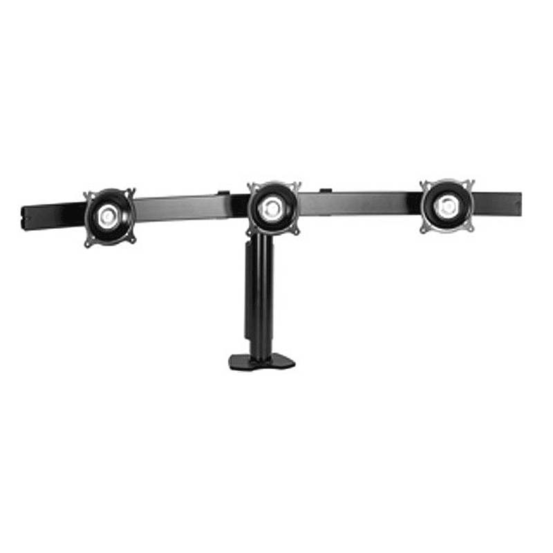 Chief K-Series Widescreen Triple Horizontal Desk Clamp Mount for 10-24 inch Screens KTC325B