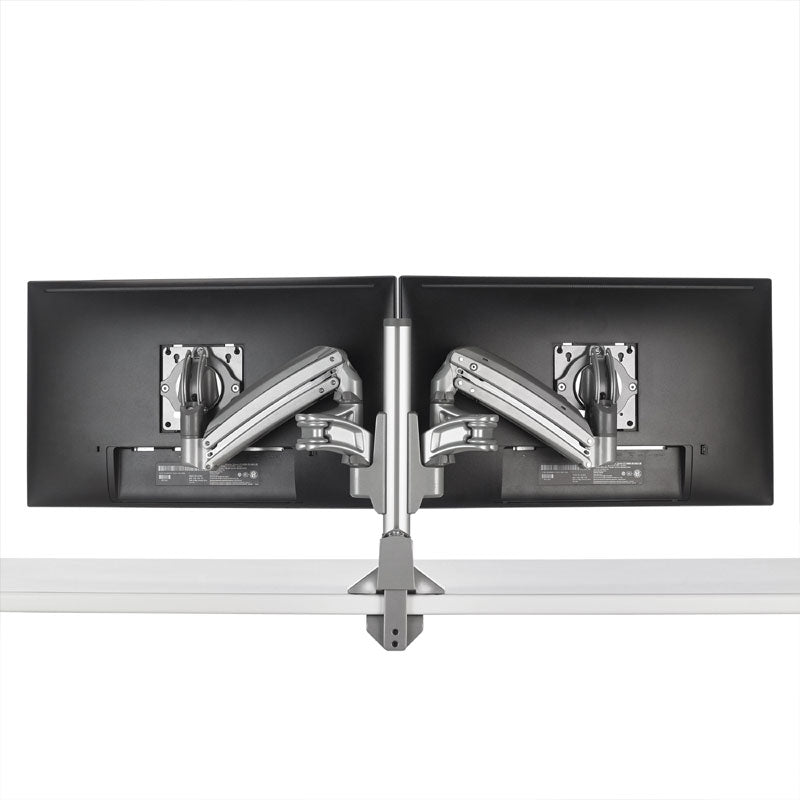 Chief Kontour Slim Dynamic Column Desk Mount, 2 Monitors, Silver, KXC220S