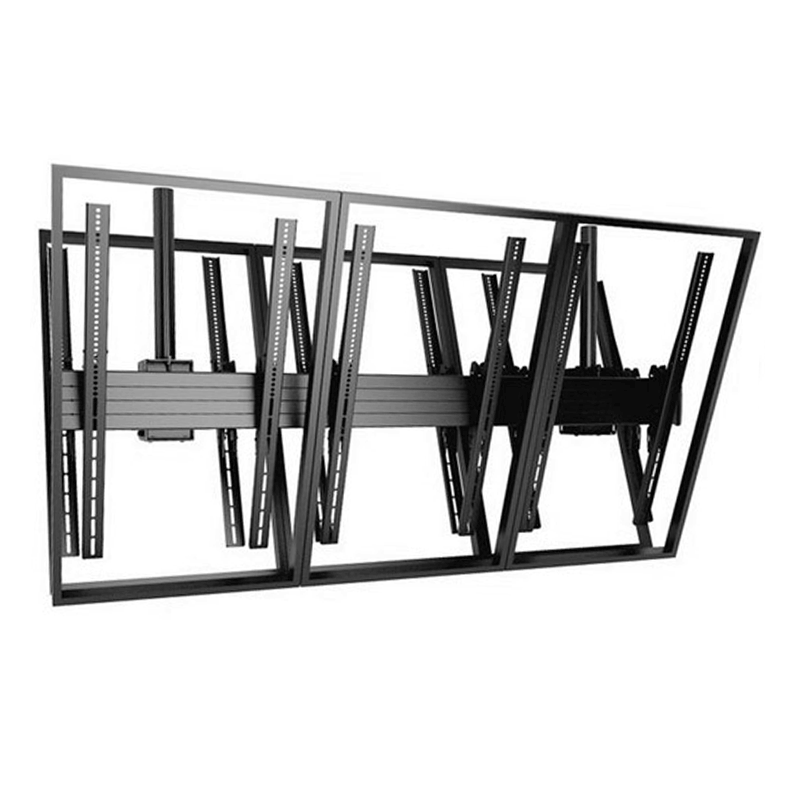 Chief FUSION Large Portrait Back to Back 3x1 Menu Board Ceiling Mount LCB3X1UP