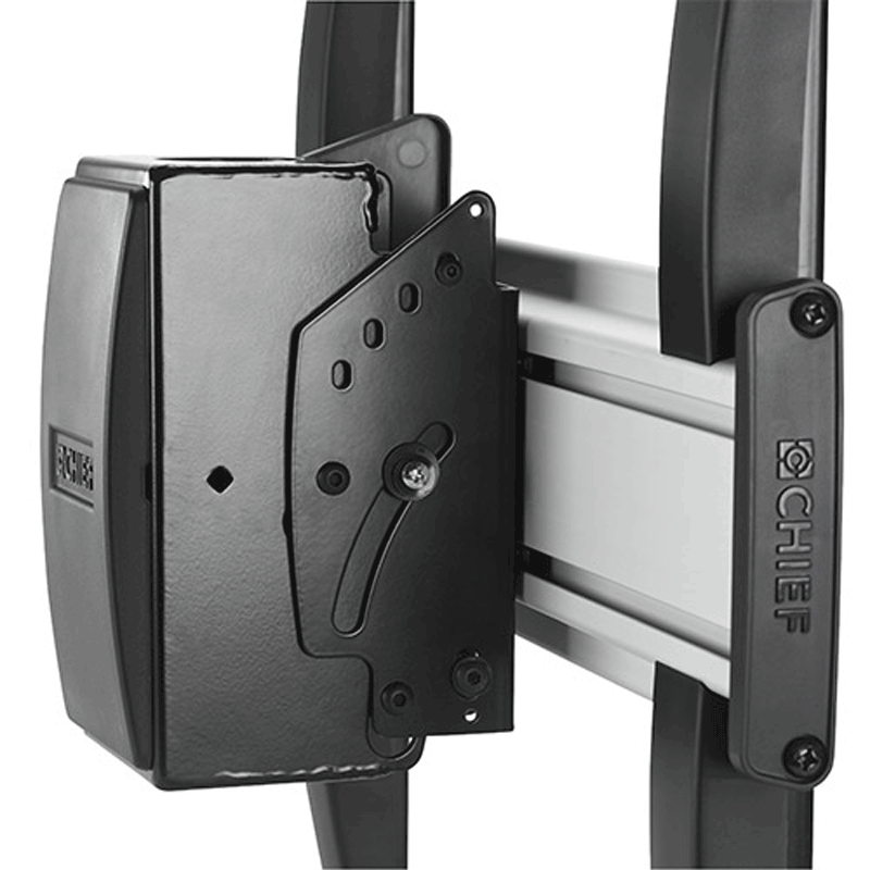 Chief FUSION Large Flat Panel Ceiling Mount LCM1U-G, pole-mounted display bracket side view