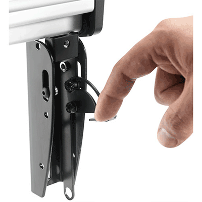 Chief FUSION Large Flat Panel Ceiling Mount LCM1U-G, pole-mounted display bracket release mechanism