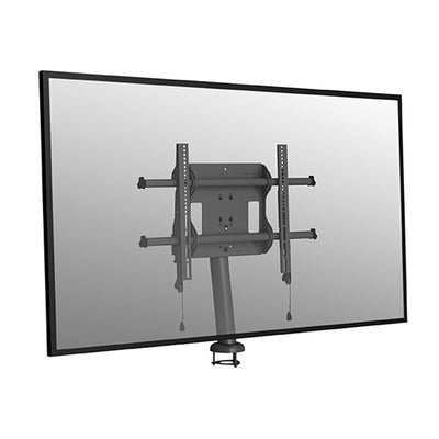 Chief Large Fusion Swivel Bolt Down Table Stand LDB1U, desktop monitor mount rear three-quarter view