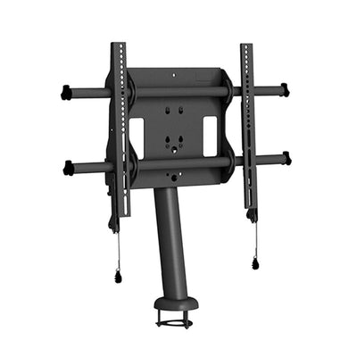 Chief Large Fusion Swivel Bolt Down Table Stand LDB1U, desktop monitor mount rear left view