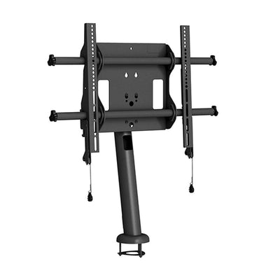 Chief Large Fusion Swivel Bolt Down Table Stand LDB1U, desktop monitor mount rear right view