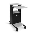 H. Wilson 4-Shelf Mobile Presentation Cart (Gray and Black) WPS4