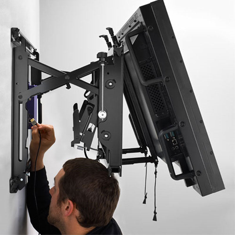 Chief ConnexSys Video Wall Mount LVS1U-G, full-motion TV wall mount in service position