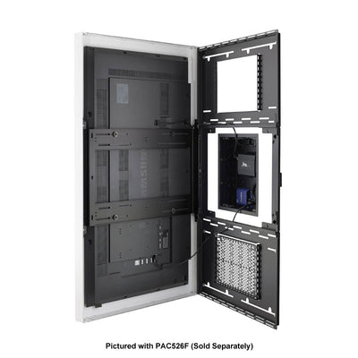 Chief Impact On-Wall Kiosk LW75UWP, outdoor display enclosure open equipment view