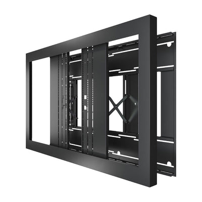 Chief Impact On-Wall Kiosk LW43UW, in-wall display enclosure open view