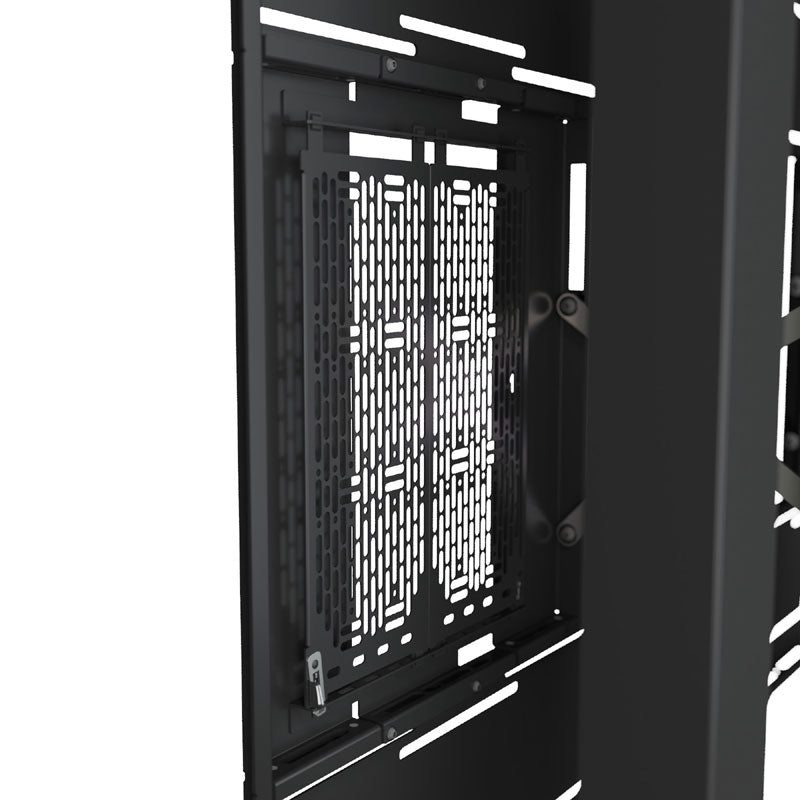 Chief Impact On-Wall Kiosk LW43UW, in-wall enclosure ventilation detail
