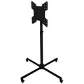Crimson Collapsible Mobile Floor Cart for 32 to 63 inch Screens (Black) M46P