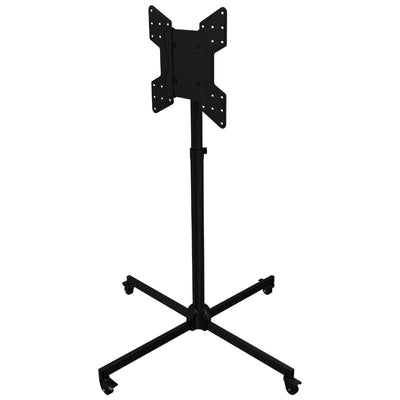 Crimson Collapsible Mobile Floor Cart for 32 to 63 inch Screens (Black) M46P