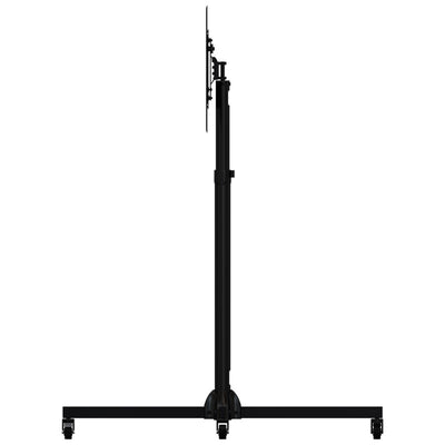 Crimson Large Collapsible Mobile TV Cart M46PC, mobile display stand side view