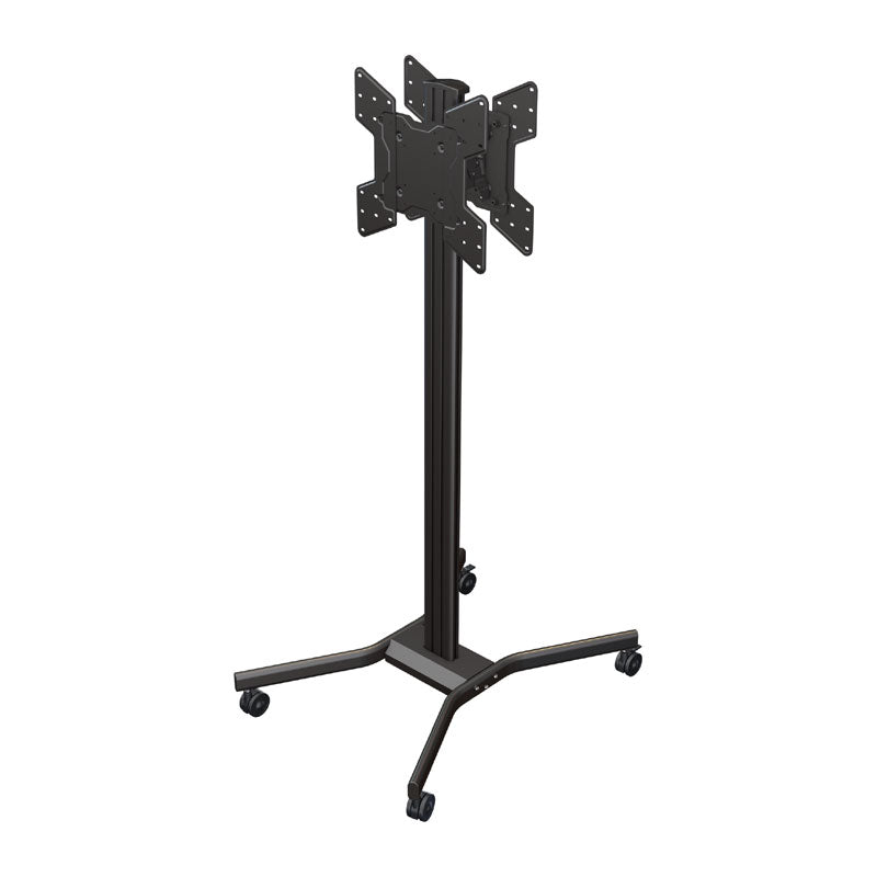 Crimson 72 inch Mobile Dual VESA Cart for Large Screens M55DV