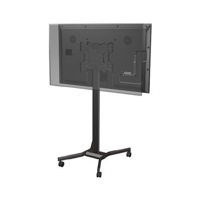 Crimson Large Mobile TV Cart M55DV, mobile display floor stand rear view