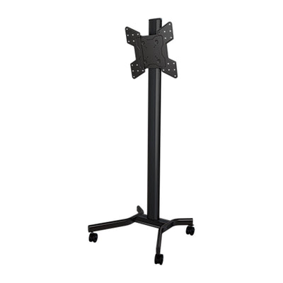 Crimson Large Mobile TV Cart M55VLP, mobile display stand front three-quarter view