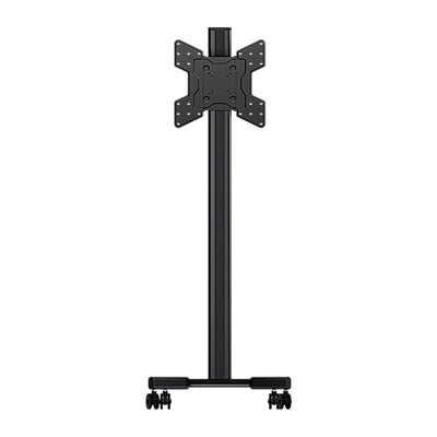 Crimson Large Mobile TV Cart M55VLP, mobile display stand front view