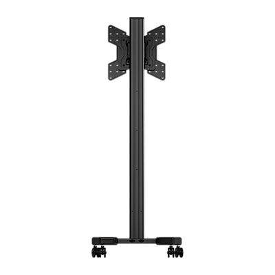 Crimson Large Mobile TV Cart M55VLP, mobile display stand rear view
