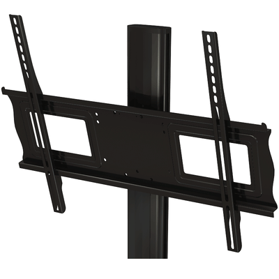 Crimson Large Adjustable Height TV Cart M631G, mobile display stand rear mounting plate