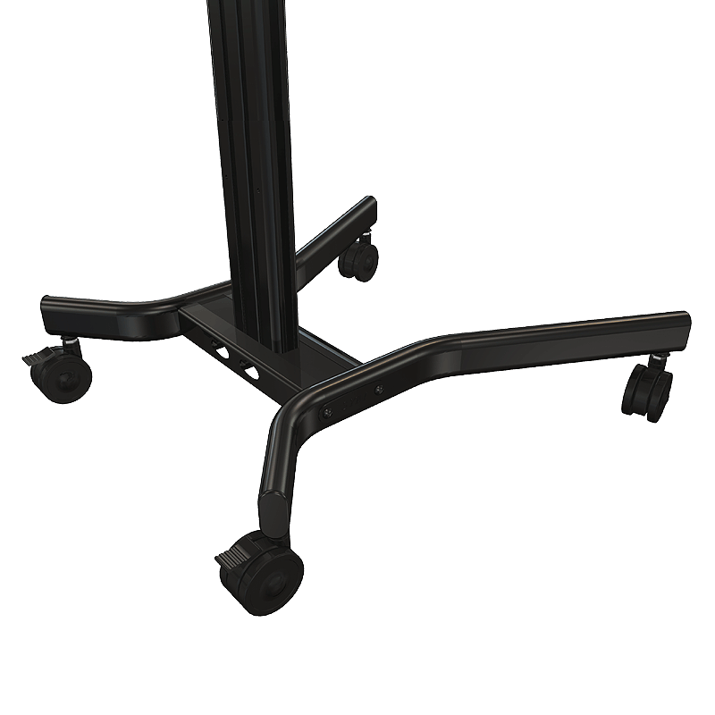 Crimson Large Mobile TV Cart M55VLP, mobile display stand wheeled base detail