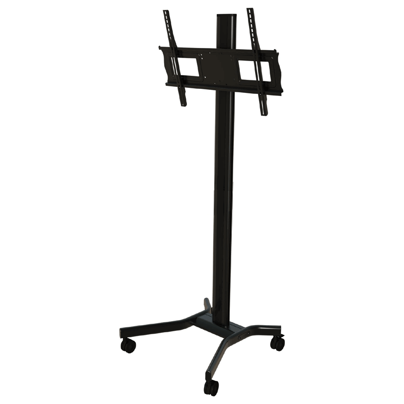 Crimson 72 inch Adjustable Height Mobile Cart for 37 to 63 inch Screens (Black) M63