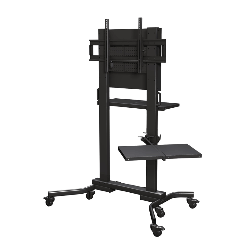Crimson Heavy Duty Cart with Cover System Back Shelf and Side Shelf M90LTZ