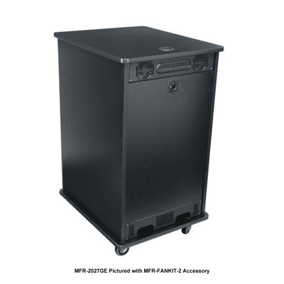 Middle Atlantic Mobile Rack MFR-1627GE, mobile equipment rack rear view
