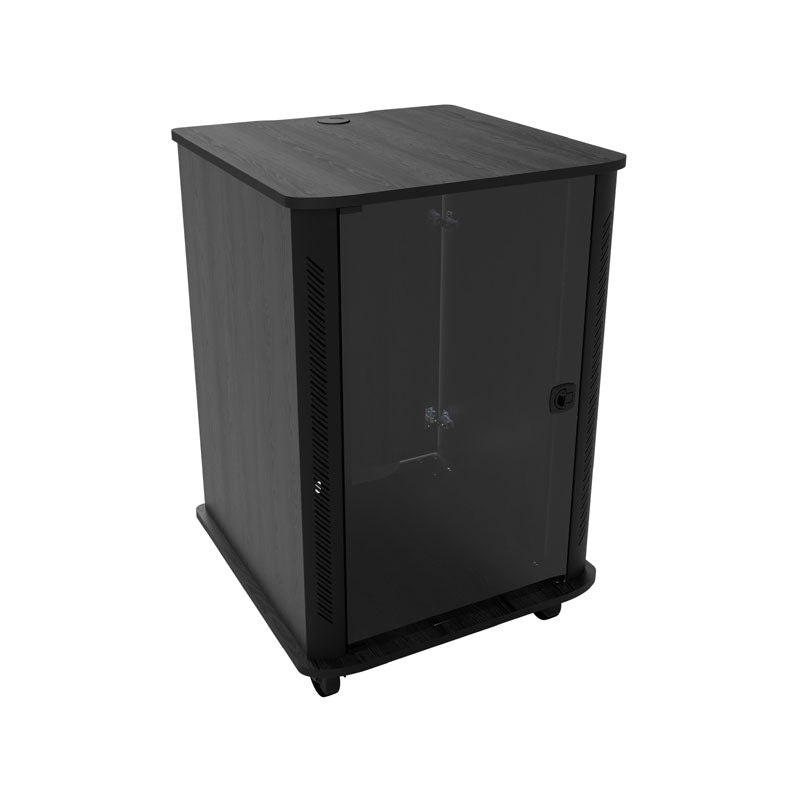 Middle Atlantic Mobile Rack RFR-2028GE, mobile equipment rack cabinet front view