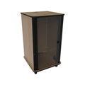 Middle Atlantic Mobile Rack RFR-2428E1, maple equipment cabinet front view