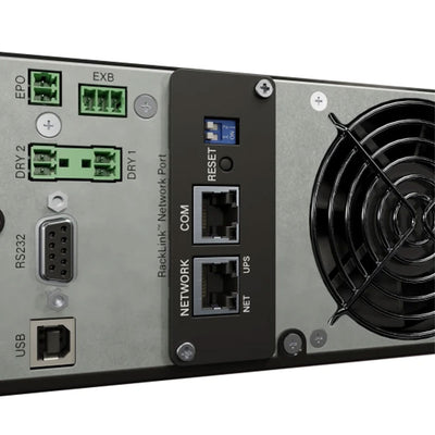 Middle Atlantic NEXSYS UPS Backup Power UPX-RLNK-OL1500R-2, rackmount UPS communication ports detail