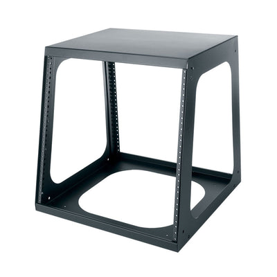 Middle Atlantic Slim 2 Sloped Desktop Rack 2-10, open-frame equipment rack front view