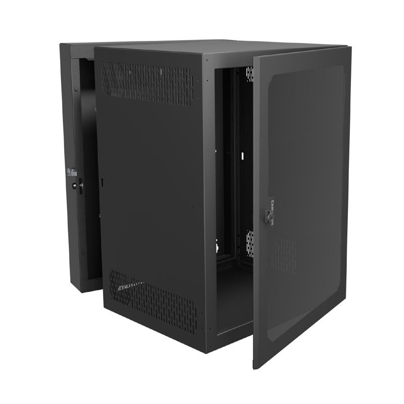 Middle Atlantic Data Swing Wall Rack (18 RU, 26 D, Plexi) CWR-18-26PD