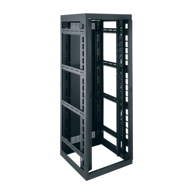 Middle Atlantic 30 Wide Data Rack DRK19-44-31K, open-frame equipment rack front perspective