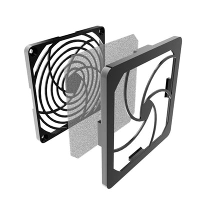 Middle Atlantic Filter Kit FILTER-R-4-2K, display enclosure ventilation fan exploded view