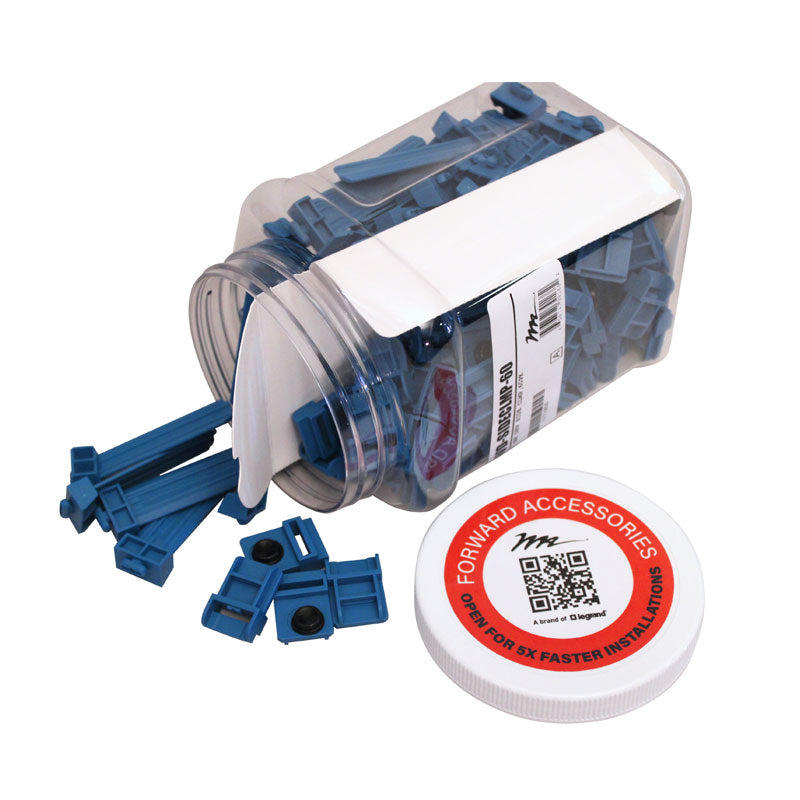 Middle Atlantic Forward Small Device Mount Clamps FWD-SIDECLMP-60, cable-management clips with open container