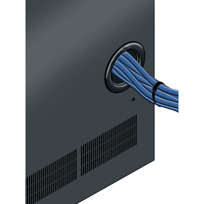 Middle Atlantic Grommet Kit GK4, credenza cable-routing opening detail