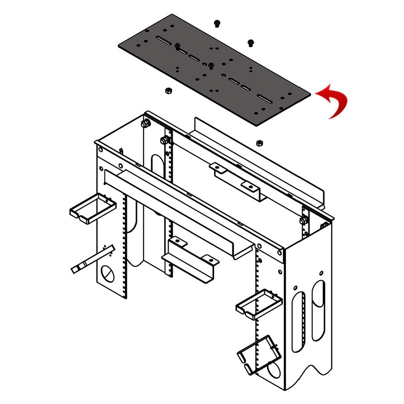 Middle Atlantic Top Ladder Adapter (MK/RL/RLA Racks) MK-LA