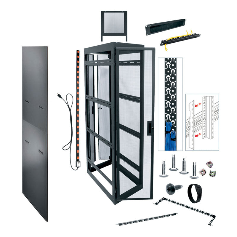 Middle Atlantic NVR Rack (44 RU, 36 D, Cage-Nut, Sides) MRK-4436-NVR