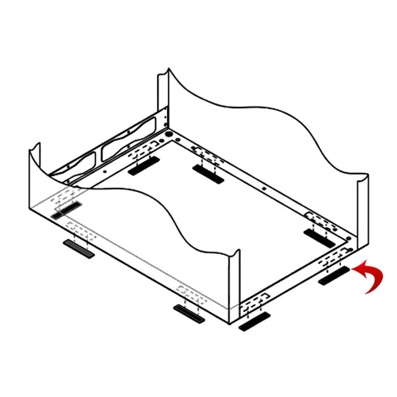 Middle Atlantic Riser Base Isolation Kit (MRK/VRK Racks, 31 D) MV-ISO-31