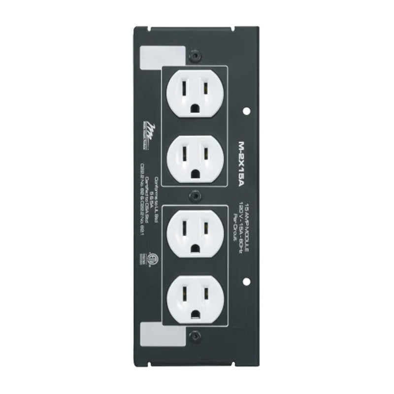 Middle Atlantic MPR Module (15A, Double Duplex) M-2X15A