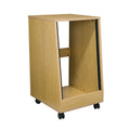 Middle Atlantic Sloped Rolling Rack (16 RU, Oak) OSR16