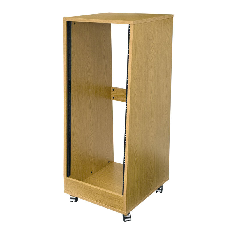 Middle Atlantic Sloped Rolling Rack (24 RU, Oak) OSR24