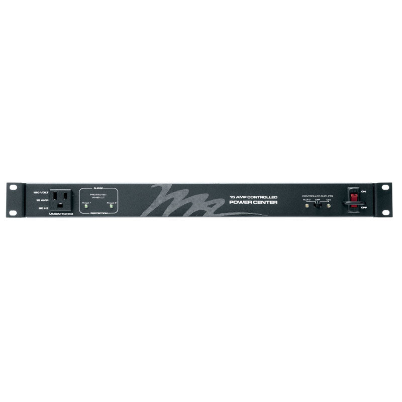 Middle Atlantic Rackmount Power PDC-915R-2, rack surge protector front view