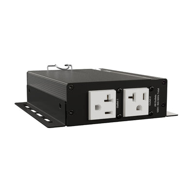 Middle Atlantic NEXSYS Compact Power PDX-220C-SP, dual-outlet power controller perspective