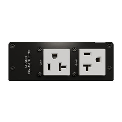 Middle Atlantic NEXSYS Compact Power PDX-220C-SP, dual-outlet power controller faceplate